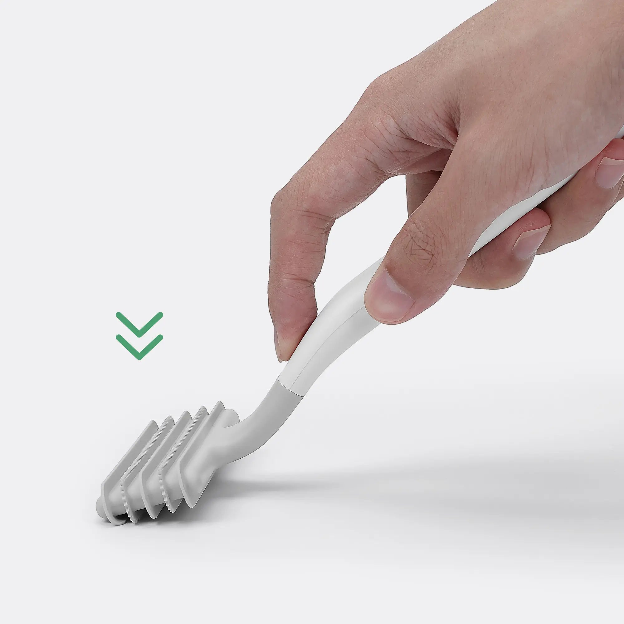 dancemoon layer brush pet hair and lint remover for flat surface cleaning, press down on the brush head for effective removal.